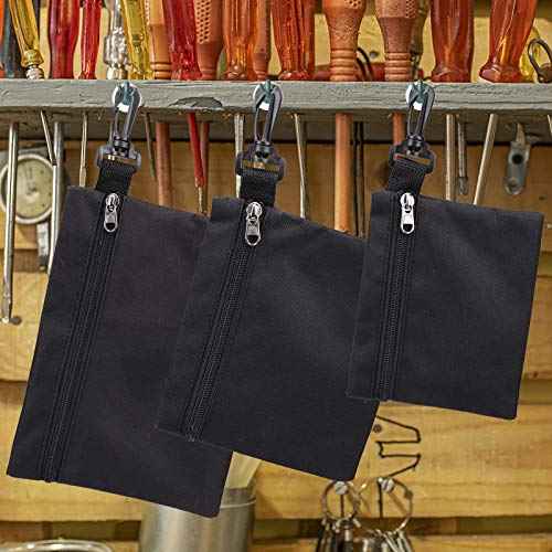 3 Pack Tool Bags Canvas,Premium Tool Pouch Zipper Bag,zipper pouch Heavy Duty Tool Pouch,Small Tool Bag,Zipper Pouch,Tool Pouches For Men/Car/Motorcycle