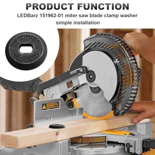 151962-01 Miter Saw Blade Clamp Washer for Dewalt Miter Saw Fits for Dewalt Miter Saw 703 and 718 Black and Decker Miter Saw Kobalt Miter Saw