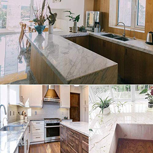 COSNIGHT Clear Oil-Proof Waterproof Kitchen Backsplash Contact Paper 11.8"W x 118"L
