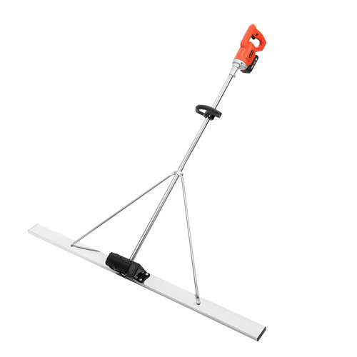 Concrete Vibrating Tool, 21V Electric Cordless Screed Vibratory Kit with 59" Stainless Leveling Ruler, Cement Smooth Finishing Floating Cutting Board, Wet Cement Screed for Building Sites