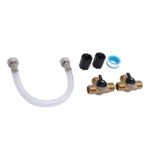 RV Water Heater Bypass Kit, Water Valve and Fitting Set Erosion Resisting 2 Female Connectors for RV System Maintenance