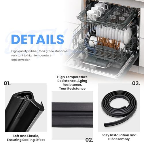 Maxanda W11177741 Whirlpool Dishwasher Seal – Gasket/Door Seal