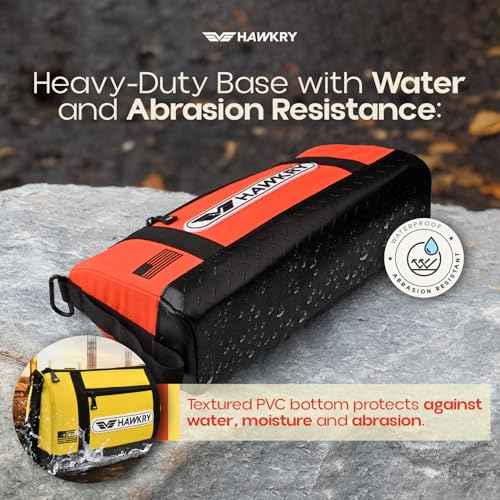 HAWKRY Oxford Waterproof Tool Bag set of 2 ? Small Tool Bag and Tool Pouch, Fishing Bag, Travel Pouch, Compact, Durable Small Travel Bag, Multipurpose Tool Bags for Men for Work, Fishing and Travel