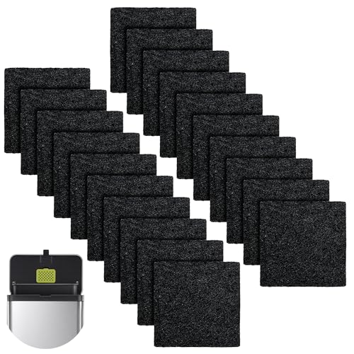 Activated Charcoal Odor Filter Refills for EKO Trash Cans – 20 Pack, 3.15" Round