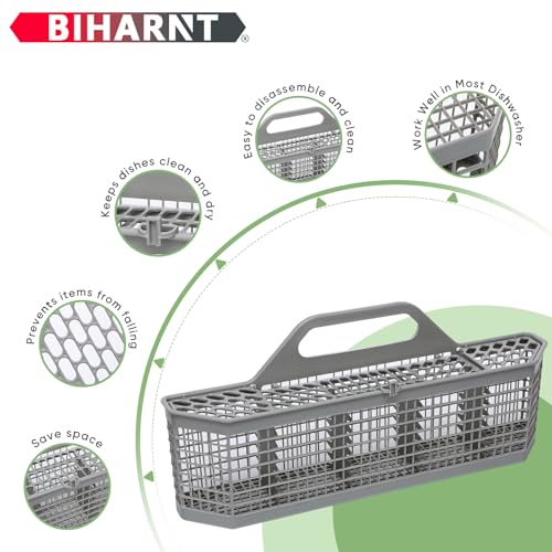 BIHARNT WD28X10128 Universal Dishwasher Silverware Basket - Fits GE/Whirlpool/Maytag