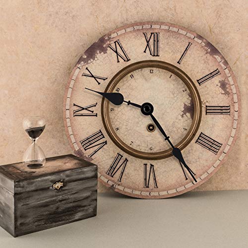Hicarer Black 23mm Long Shaft Clock Movement Kit with Hands for DIY Wall Clocks