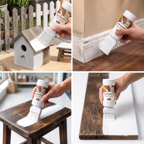 Anirun White Touch-Up Paint Pen for Wood & Furniture, 6.35 Oz, Indoor & Outdoor