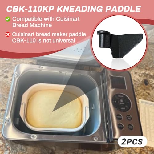 2-Pack CBK-110KP Kneading Paddles for Cuisinart CBK-110/CBK-110P1 Bread Maker - FixlyFido