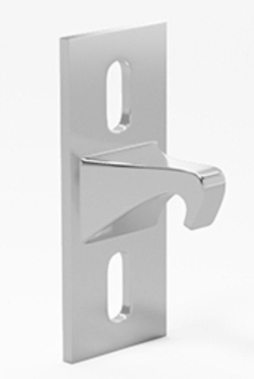 Miller Patio Sliding Glass & Screen Door Keeper | 1-1/8" Hole Center Spacing | Replacement Part for Fixing and Repairing Sliding Door Latch (Chrome)
