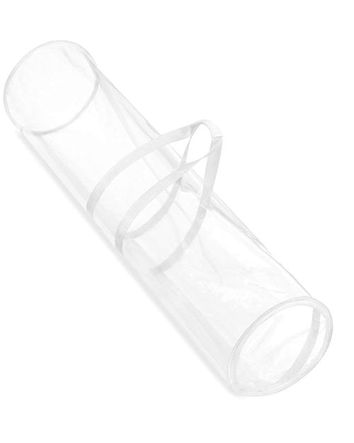 1 PCS Transparent Collapsible Storage Bag for Wrapping Paper Rolls, A Convenient and Durable Storage Solution for Wrapping Supplies, Perfect for Accessories and Craft Projects