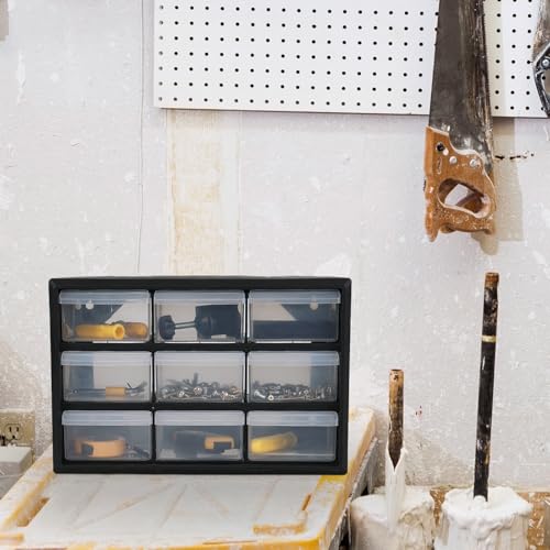 Sadstory 9-Drawer Plastic Storage Cabinet for Garage Organization