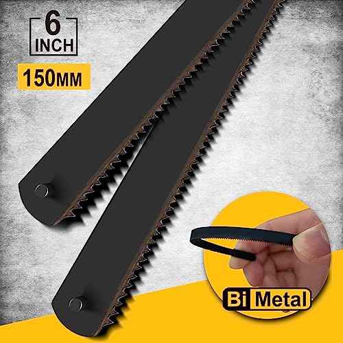 6 in. Mini Hacksaw & mitre Block Set - 150mm Extra Fine Cut Hack Saw with Bi-Metal Blade