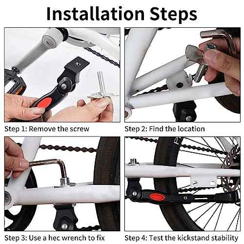 Adjustable Bike Kickstand for Kids 16-20 Inch Bicycles - Rustproof Aluminum Alloy with Anti-Slip Foot, Easy Installation, Durable Bicycle Stand