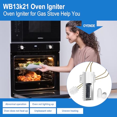 WB13K21 Oven Igniter for Gas Stove – GE/Samsung/Kenmore Compatible Replacement