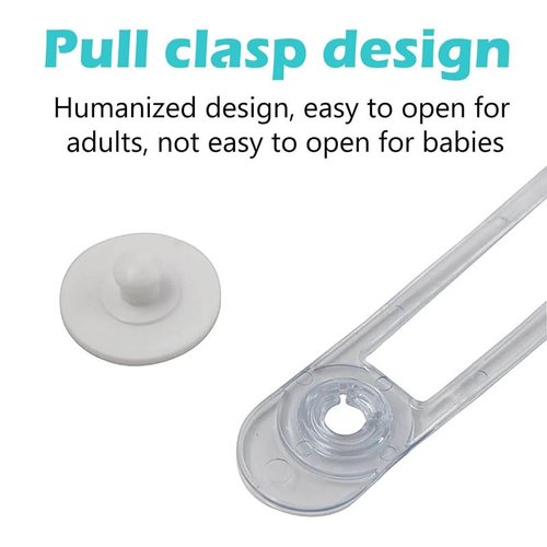 10X Child Baby Cupboard Cabinet Safety Lock Pet Proofing Door Drawer Fridge Kids (16.5cm-10pcs)
