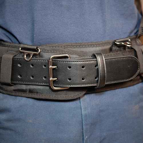 Klein Tools 55918 Tool Belt, Electrician Tool Belt for use with Modular Pouches from Klein Tools Click Lock Modular System, Size M
