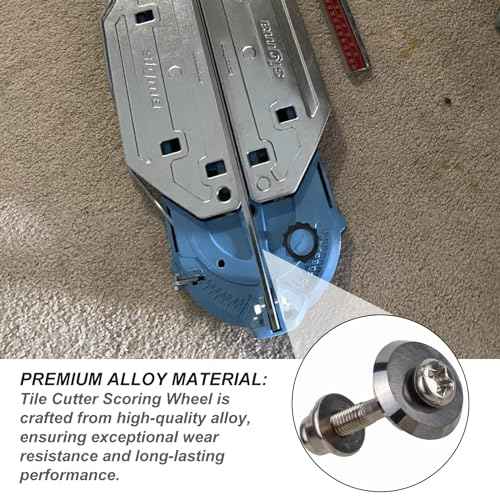 12mm Tile Cutter Scoring Wheel 14A for All Sigma Pull Handle Tile Cutters,Alloy Manual Tile Cutting Wheel for Ceramic Tile, Ceramics, Porcelain, Glass