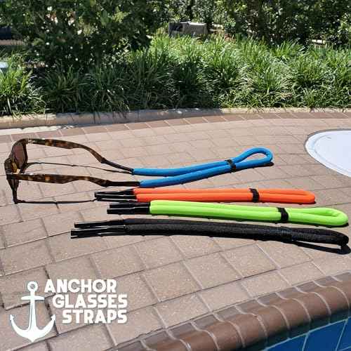 Floating Sunglasses Straps for Water ? 4 Pack Buoyant Glasses Retainer for Men Women ? Adjustable Floatable Eyewear Lanyard for Boating Kayaking Fishing Paddleboarding Beach Lake Pool
