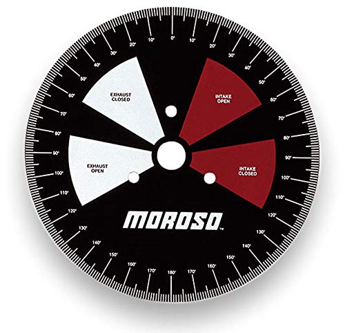 Moroso 11 In Degree Wheel - Steel, Black, Engine Timing Tool