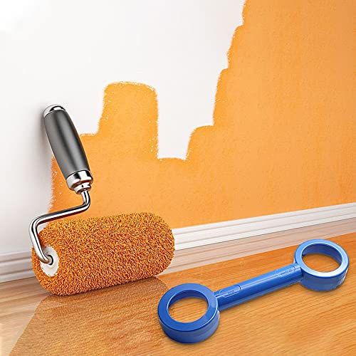 Paint Roller Cleaner, Paint Removal Scraping Paint Roller Cleaning Tool, Fits Most Paint Rollers, Blue, 2 Pcs