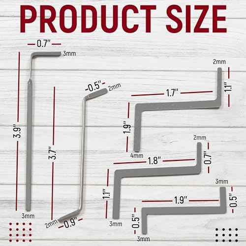 5-Pack Z-Shaped Mini Wrench Set, Stainless Steel Compact Hand Tools for Small Screws, Tight Spaces, Repairs, Electronics