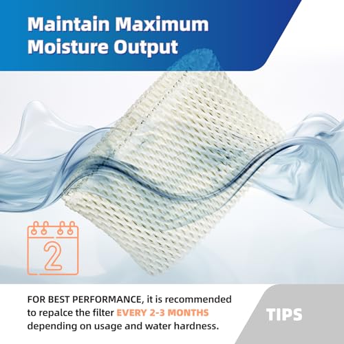 Ximoon WF2 Humidifier Filter Replacement 2 Pack for Vicks Kaz Starry Night & V3100-V3900