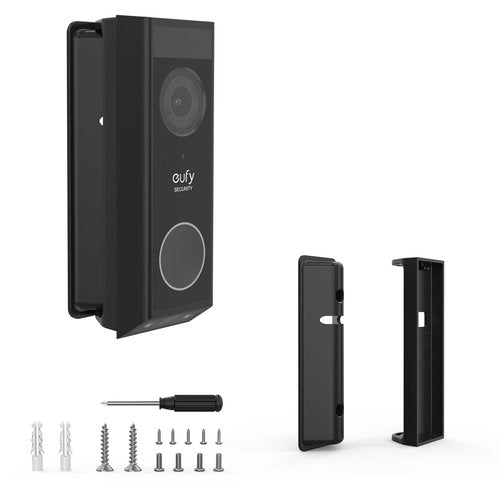 VOMENC Adjustable 0 to 35 Degree Doorbell Angle Mount Compatible with eufy Security Video Doorbell E340 Camera （Black）