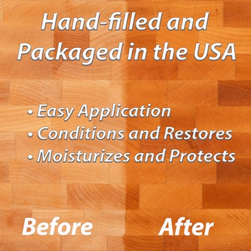 Macy's Place 8 oz Wood Butter Cutting Board Wax - Food Safe Conditioner for Wooden Kitchen Tools - Pack of 1