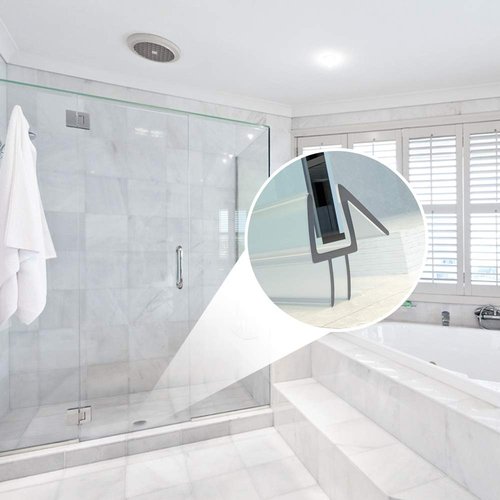 3Pack 3/8" x 39" Shower Door Bottom Seal - Shower Door Sweep - Frameless Glass Seal Strip - Stop Leaks and Create a Water Barrier, 10MM