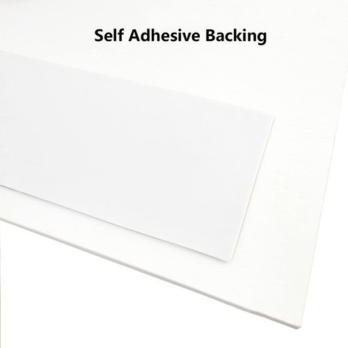 GALOFAY 2 Pack Silicone Door Kick Plate 36 inches, Self Adhesive Flexible Rubber Tape Stick On Scratches Protector Plates, Suitable for 32"-36" Doors,6"x 36" White