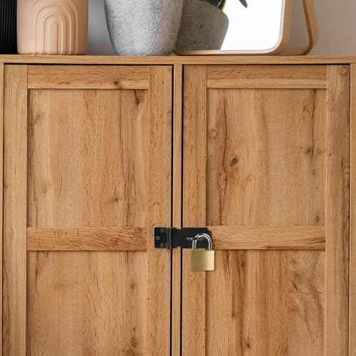 2 Pcs 3" Door Padlock Safety Hasp Latch, Stainless Steel Clasp Gate Lock Hasp with Fixing Screw Security Packlock Clasp for Cabinet Drawer Barn Door Window Shed Outdoor Fence Pet Cage Toolbox Black