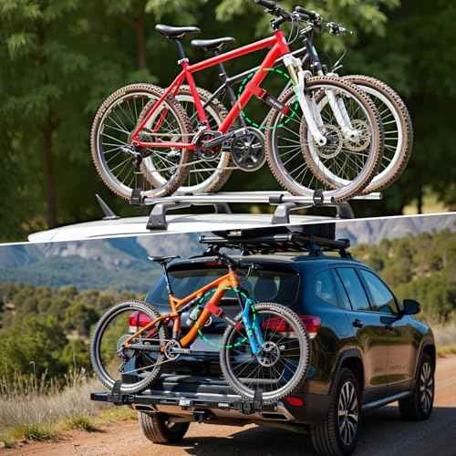 Trilancer Bike Rack Straps with Extra-Wide Silicone Anti-Slip Coating, 2-Pack Adjustable Bike Wheel Stabilizer Strap with Hook and Loop for Car and Wall Mount, Transportation and Storage (26''x1.5'')