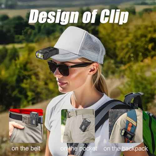 800LM Mini EDC Flashlight with Dual Sources, 7 Lighting Modes, Magnetic Base & Steel Clip, LED Pocket Flashlight for Emergency, Working, Walking Dog, Hiking, Camping