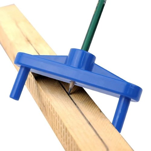 TorSor 2 Pack Center Scribe Line Locator Scriber Center Finder Marker Positioner Positioning Ruler Scribing Gauge Centerline Measuring Tool for Woodworking Wooden DIY