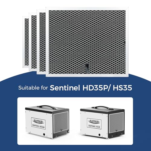 ALORAIR 4-Pack MERV-1 Filter for Sentinel HD35P/HS35 Crawlspace Dehumidifiers