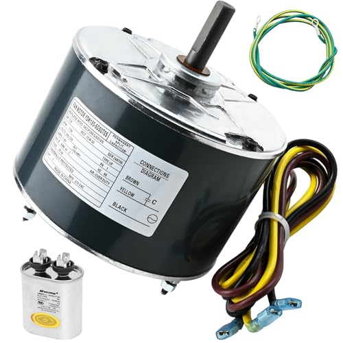 Carrier 5KCP39EGS070S Condenser Fan Motor 1/4HP 1100 RPM Replacement with Capacitor
