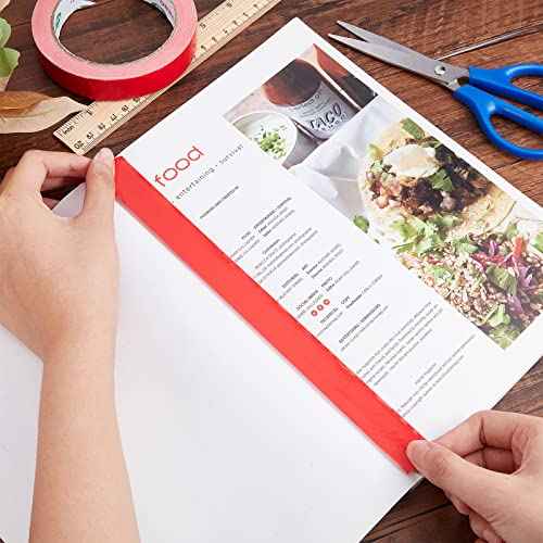 GORGECRAFT 3/4 Inch x 65.6ft Bookbinding Repair Tape Red Fabric Tape Adhesive Duct Tape Safe Cloth Library Book Seam Sealing Craft Tape for Bookbinders Hinging Sofa Cord Cable Webbing Repair