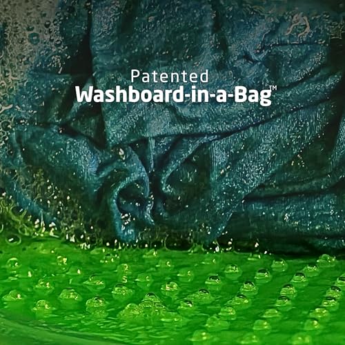 Scrubba Portable Wash Bag - Ultralight Travel Clothes Washer with Washboard, 5 oz