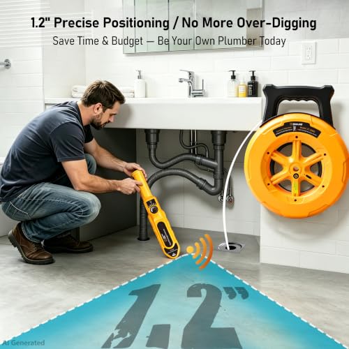 ZC-D830 Pipe Locator Underground,100ft Buried Water Line Detector