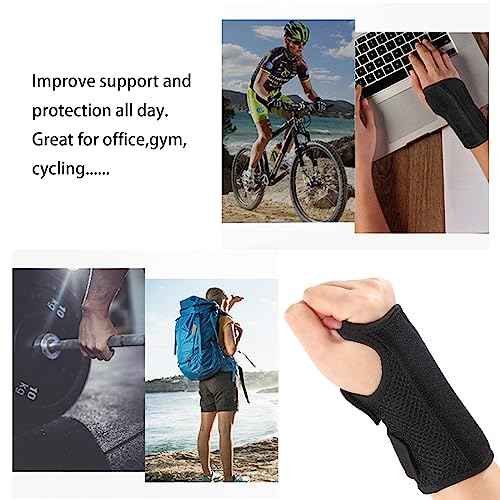 Boenoea Wrist Brace for Carpal Tunnel, Wrist Brace Night Support, Adjustable Wrist Splint Right Left Hand, Wrist Support for Women and Men, for Relief Pain of Arthritis, Tendonitis, Sprains (S/M)