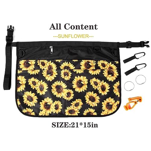 Waterproof Cleaning Apron with 7 Pockets, Cleaning Supplies for Housekeeping, Lightweight and Durable Maid Apron