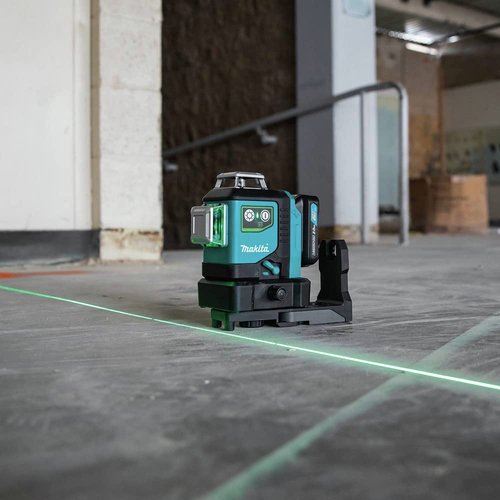 Makita SK700GDNAJ 12V max CXT® Lithium-Ion Cordless Self-Leveling 360° 3-Plane Green Laser Kit (2.0Ah), Class II, 510-530 nm, <2 mW