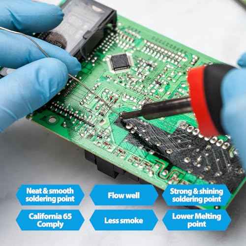 60/40 Tin Lead Solder Wire, Reliable Wire Soldering for Electronics, Plumbing, and DIY Projects (0.8mm 500g)