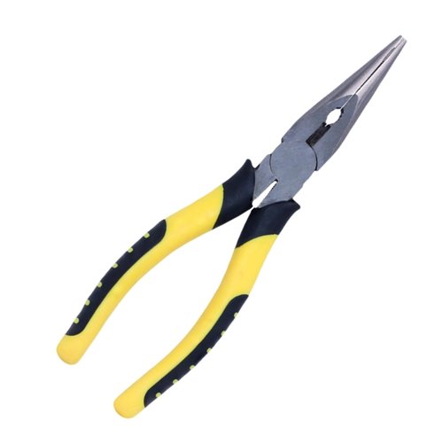 8-Inch Needle Nose Pliers: Paper Clamp Precision, Premium Heavy-Duty CRV Steel, Large Soft Grip with Wire Cutter,Chrome Vanadium Steel Long Nose Cutting Pliers