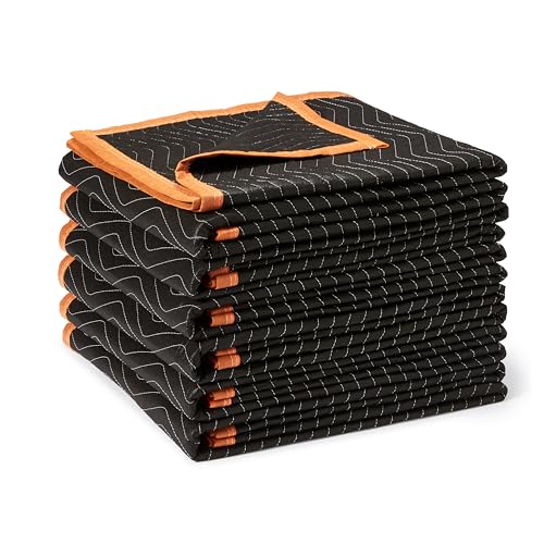 Amazon Basics Reinforced Tear-Resistant Moving Blanket 72x40 Inches - 6 Pack