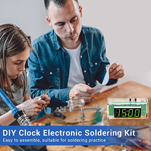 MiOYOOW 4-Digit Multifunctional DIY Digital Clock Kit - Soldering Practice & STEM Project