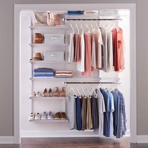 Rubbermaid Configurations Deluxe Custom Closet Kit 3-6 Feet White
