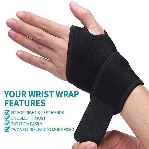 Wrist Brace for Carpal Tunnel, Breathable and Adjustable Wrist Support Brace for Arthritis and Tendinitis, Wrist Compression Wrap for Pain Relief, One Size Fits Left or Right Hand ? Single