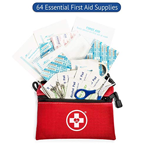 Swiss Safe 2-in-1 10 Pack Camping & Travel First Aid Kit - Comprehensive Emergency Medical Supplies