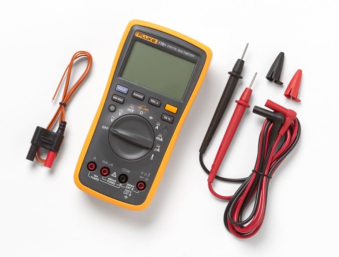 Fluke 17B+ Digital Multimeter with Temperature, Voltage, and Current Testing